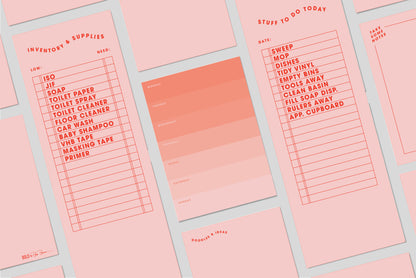 "Weekly" Peachy Acrylic Planner