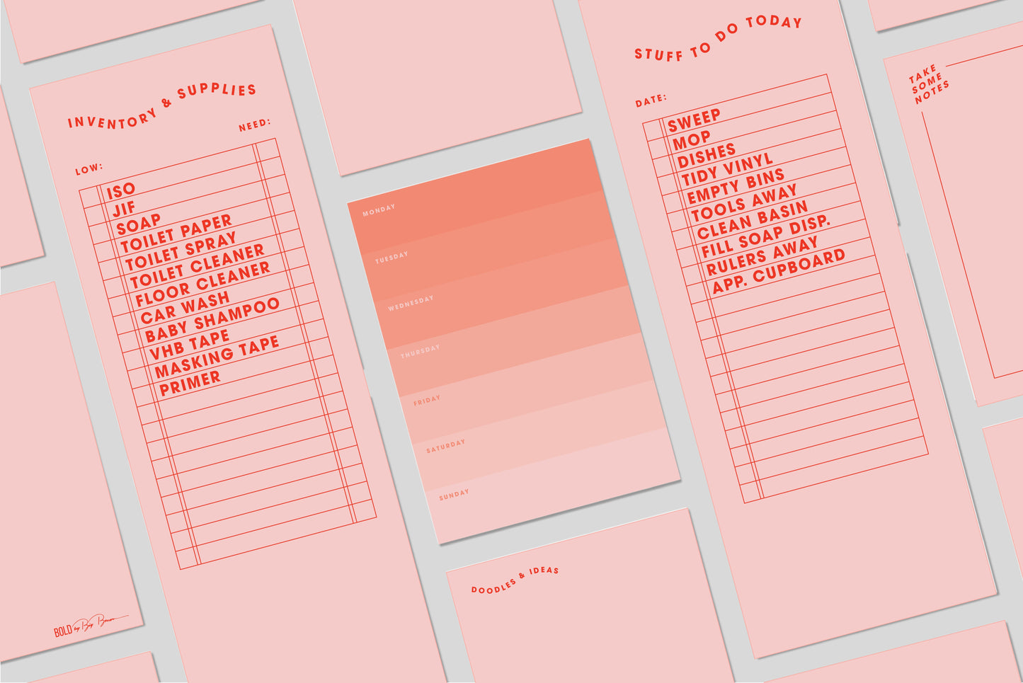 "Monthly" Peachy Acrylic Planner